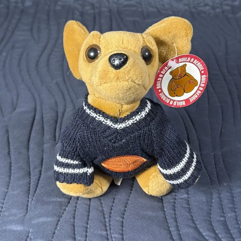 Build A Beanie Beagle Dog Plush Basketball Sweater Silver Dollar City Dollywood